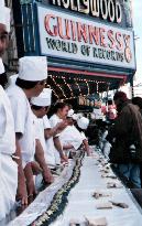 L.A. sushi chefs try for world's longest California roll